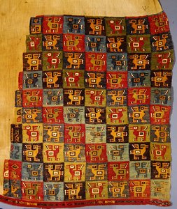 Bird textile, Tiahuanaco by Peruvian School